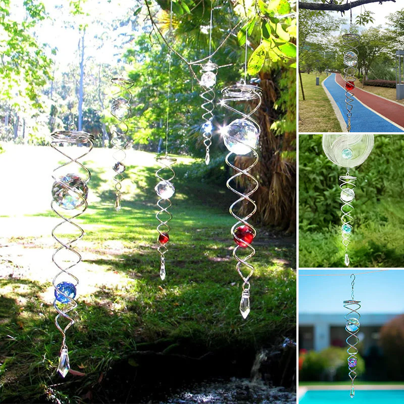 1+1 FREE | CrystalTwister™ - Metal Crystal Spiral Wind Chime - Image 3