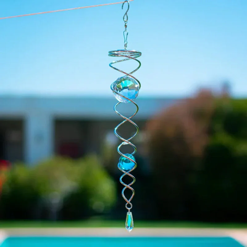 1+1 FREE | CrystalTwister™ - Metal Crystal Spiral Wind Chime - Image 5