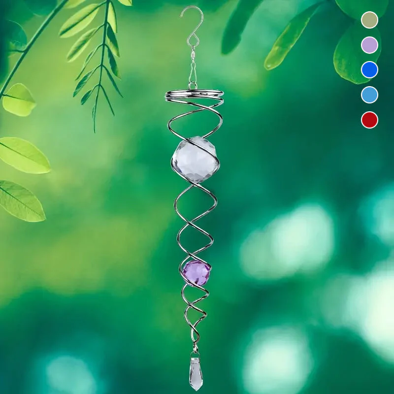 1+1 FREE | CrystalTwister™ - Metal Crystal Spiral Wind Chime - Image 6