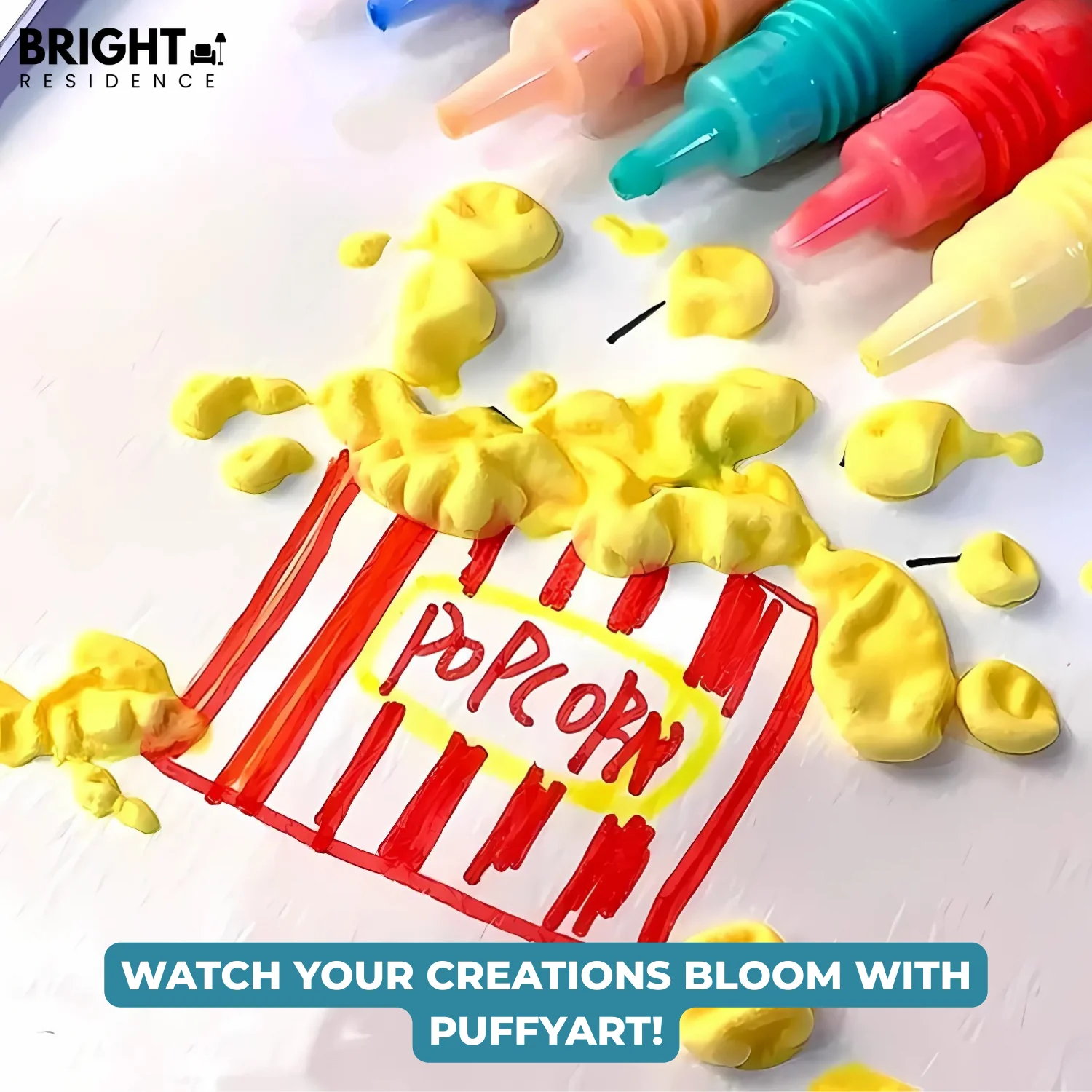 1+1 FREE | PuffyArt - 3D Puffy Paint Pens (12 Colors Set) - Image 4