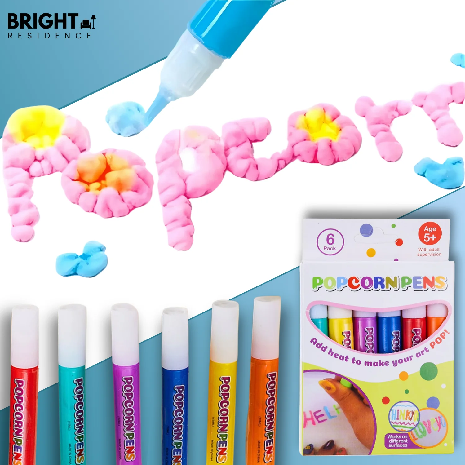 1+1 FREE | PuffyArt - 3D Puffy Paint Pens (12 Colors Set) - Image 5