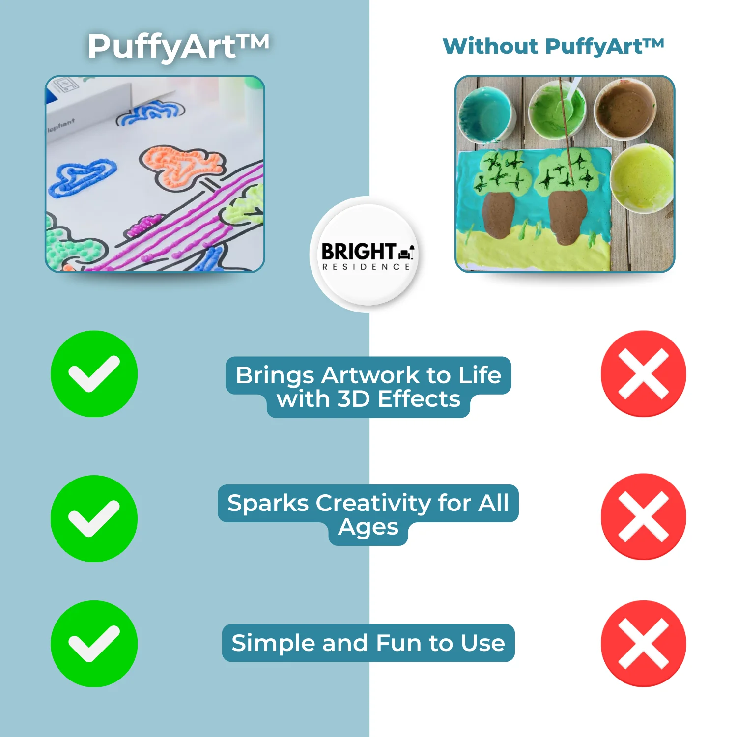 1+1 FREE | PuffyArt - 3D Puffy Paint Pens (12 Colors Set) - Image 8