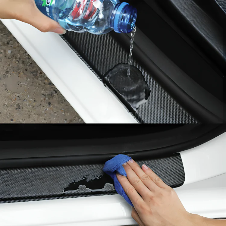 1+1 FREE | StepGrip - Carbon fiber door protection sticker - Image 10