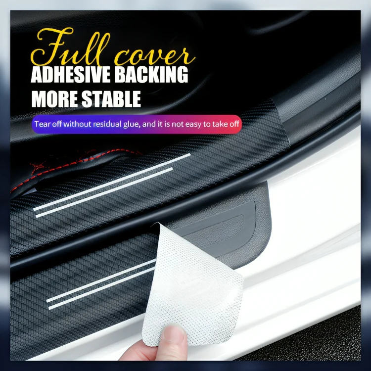 1+1 FREE | StepGrip - Carbon fiber door protection sticker - Image 6