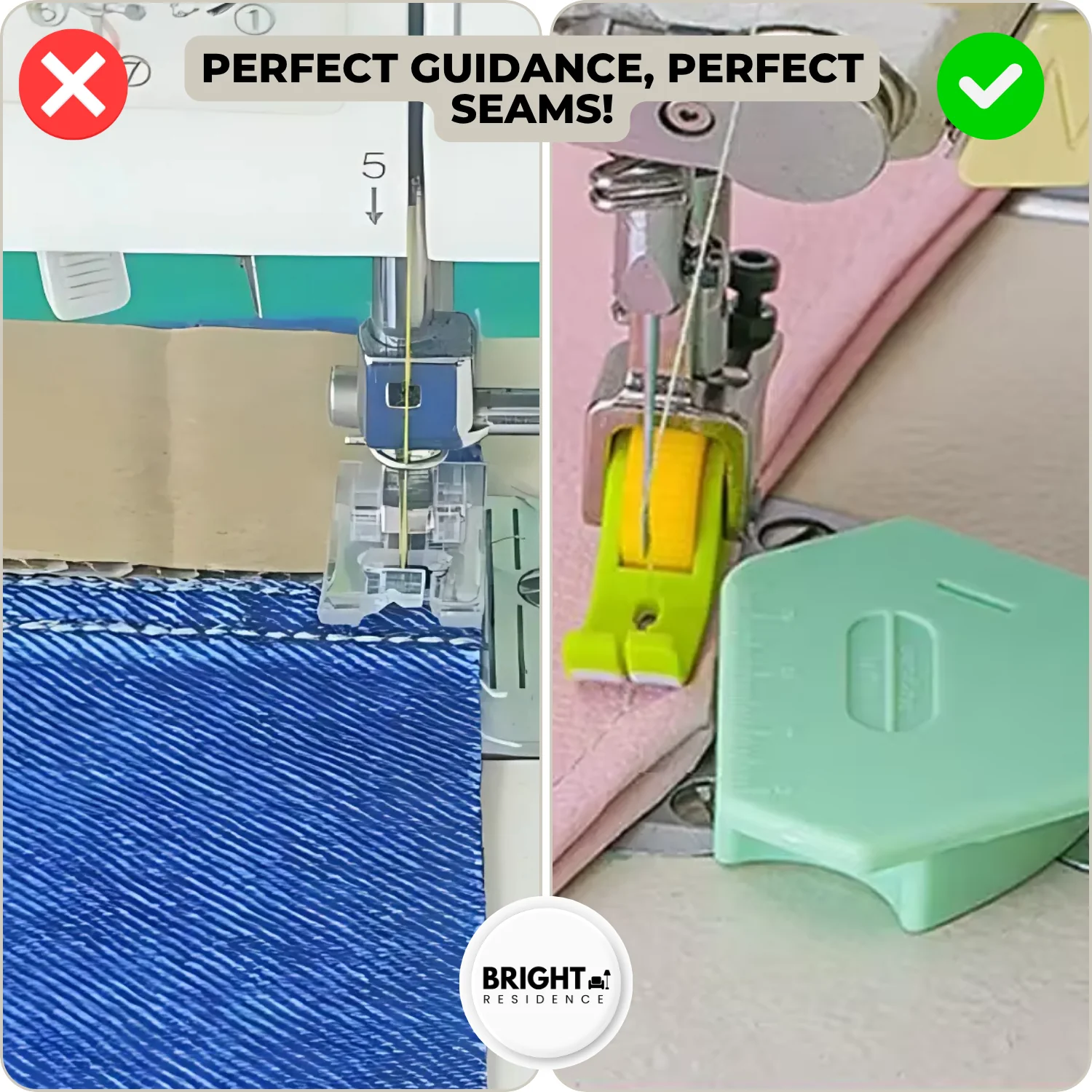 1+1 FREE | GuideMate™ - Magnetic seam guide for sewing machine - Image 5