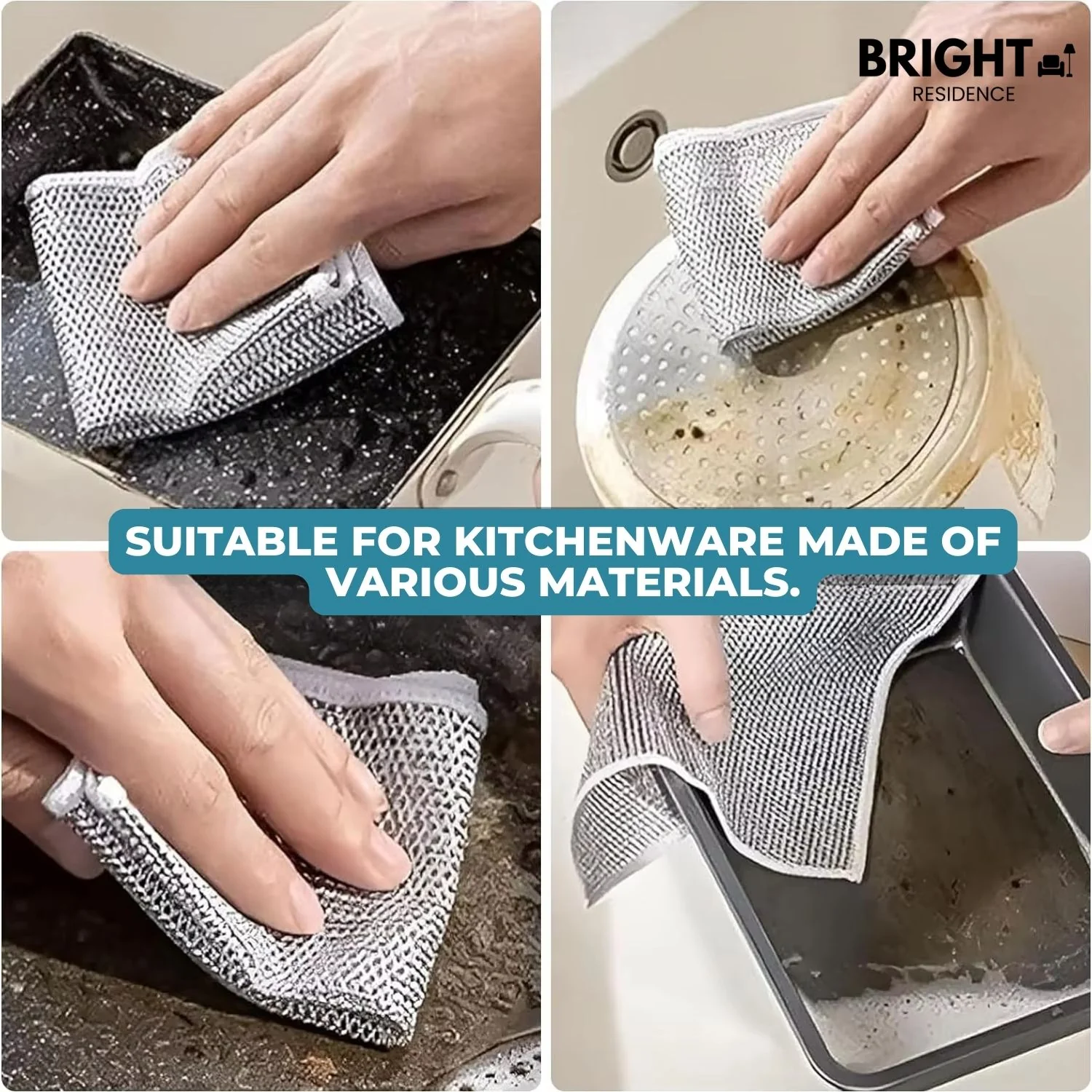 5+5 FREE | FlexClean™ - Multi-purpose wire cloths for stubborn stains - Image 3