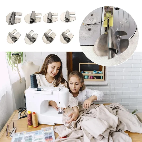 50% DISCOUNT | SewPerfekt™ - Spiral sewing tube hem foot - set of 8 pieces - Image 10