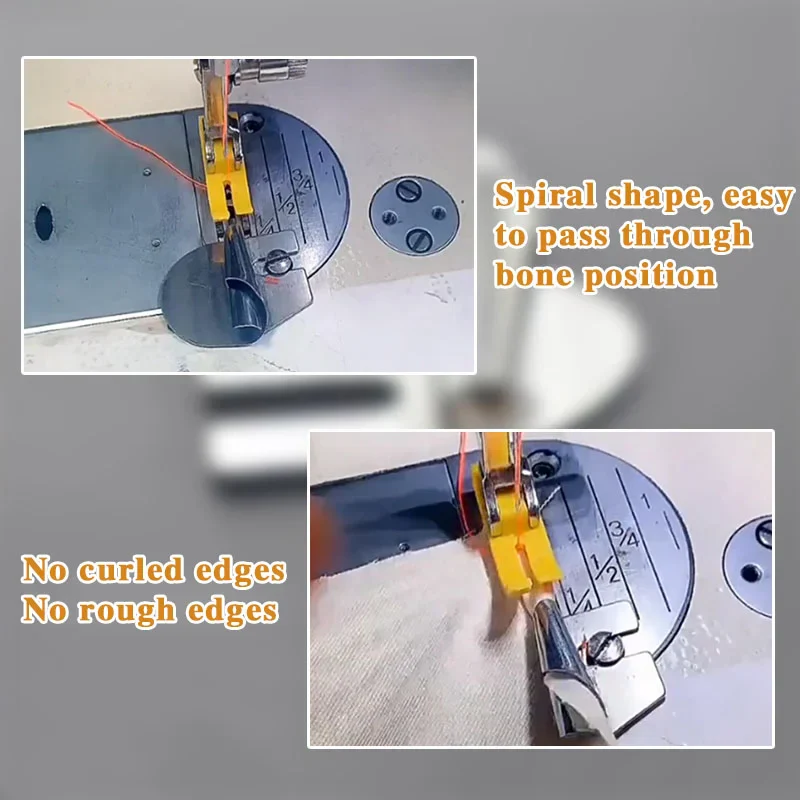 50% DISCOUNT | SewPerfekt™ - Spiral sewing tube hem foot - set of 8 pieces - Image 7