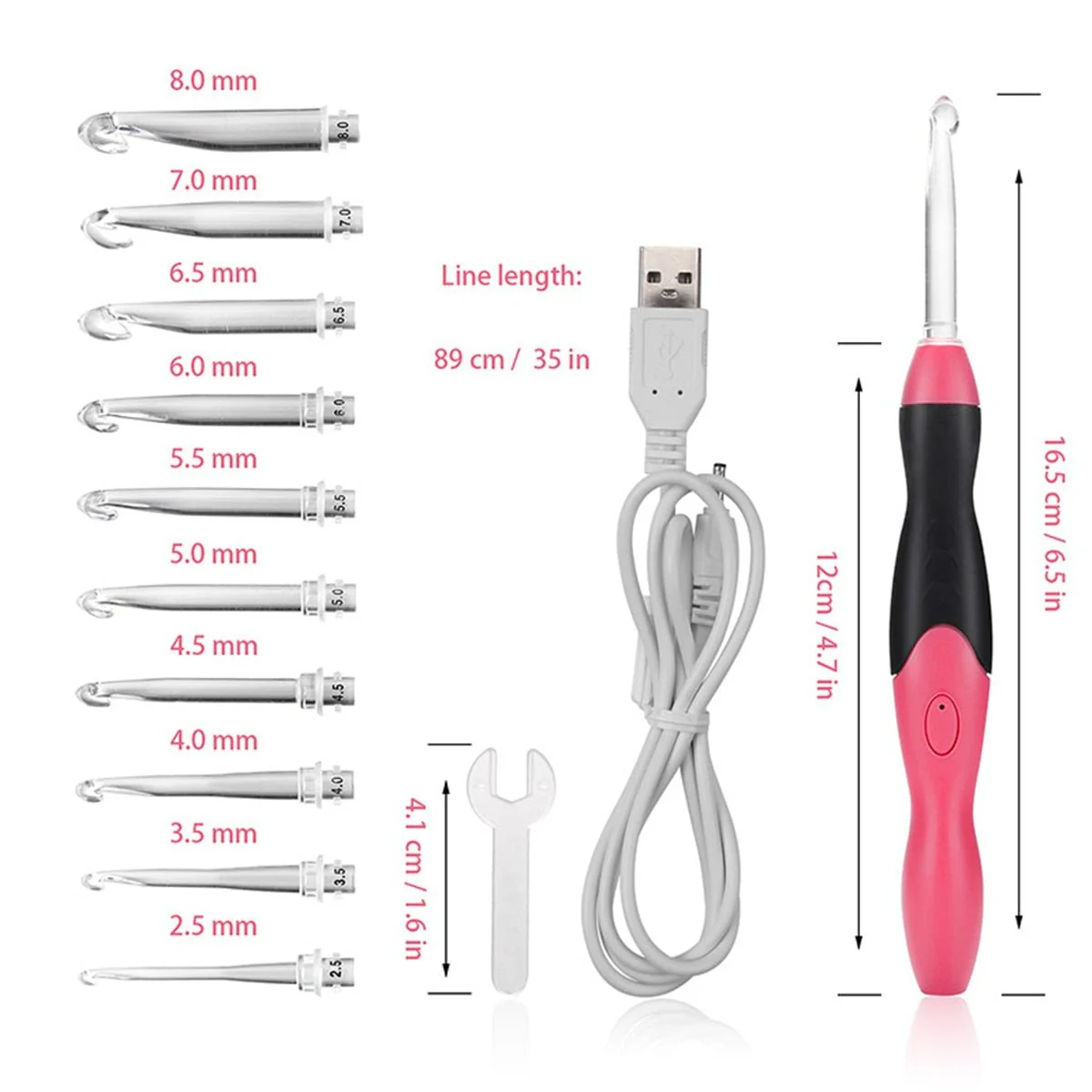 BrightLoop™ - Rechargeable luminous crochet hook set - Image 10
