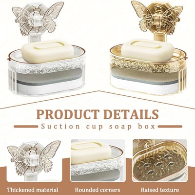 ButterFloat - Stylish butterfly soap dish for bathroom & kitchen - Image 4