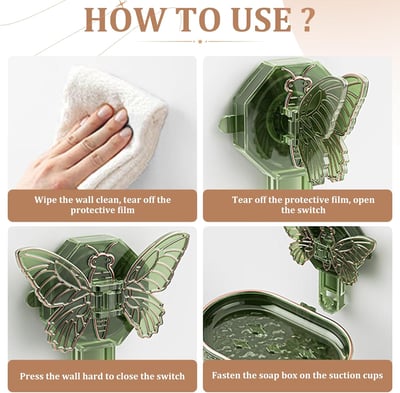 ButterFloat - Stylish butterfly soap dish for bathroom & kitchen - Image 5
