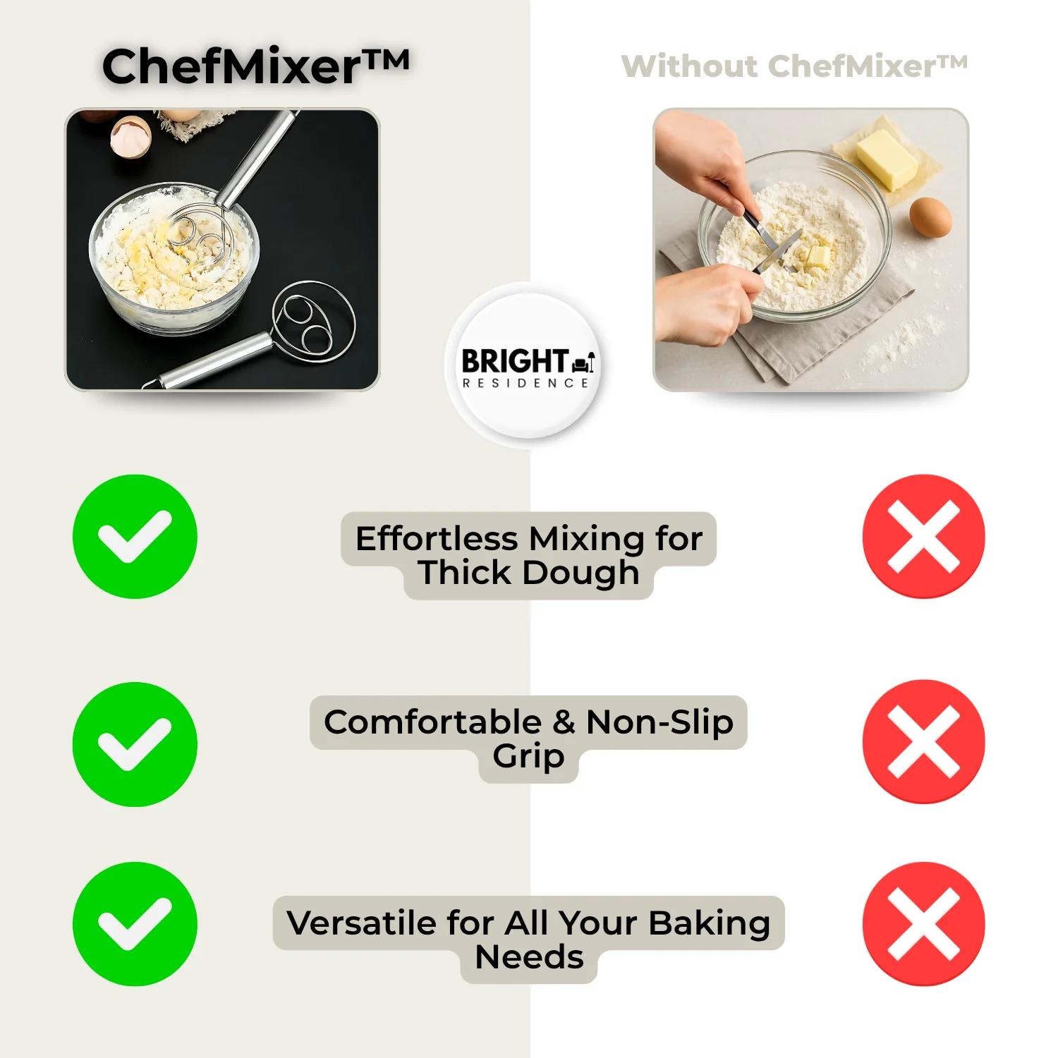 50% OFF | ChefMixer™ - Stainless steel dough mixer - Image 8