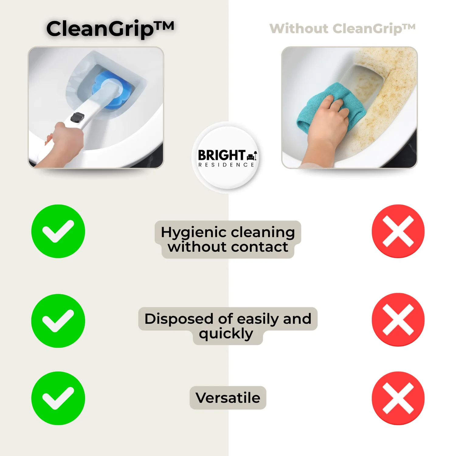 CleanGrip - Hygienically clean toilet without scrubbing - Image 9