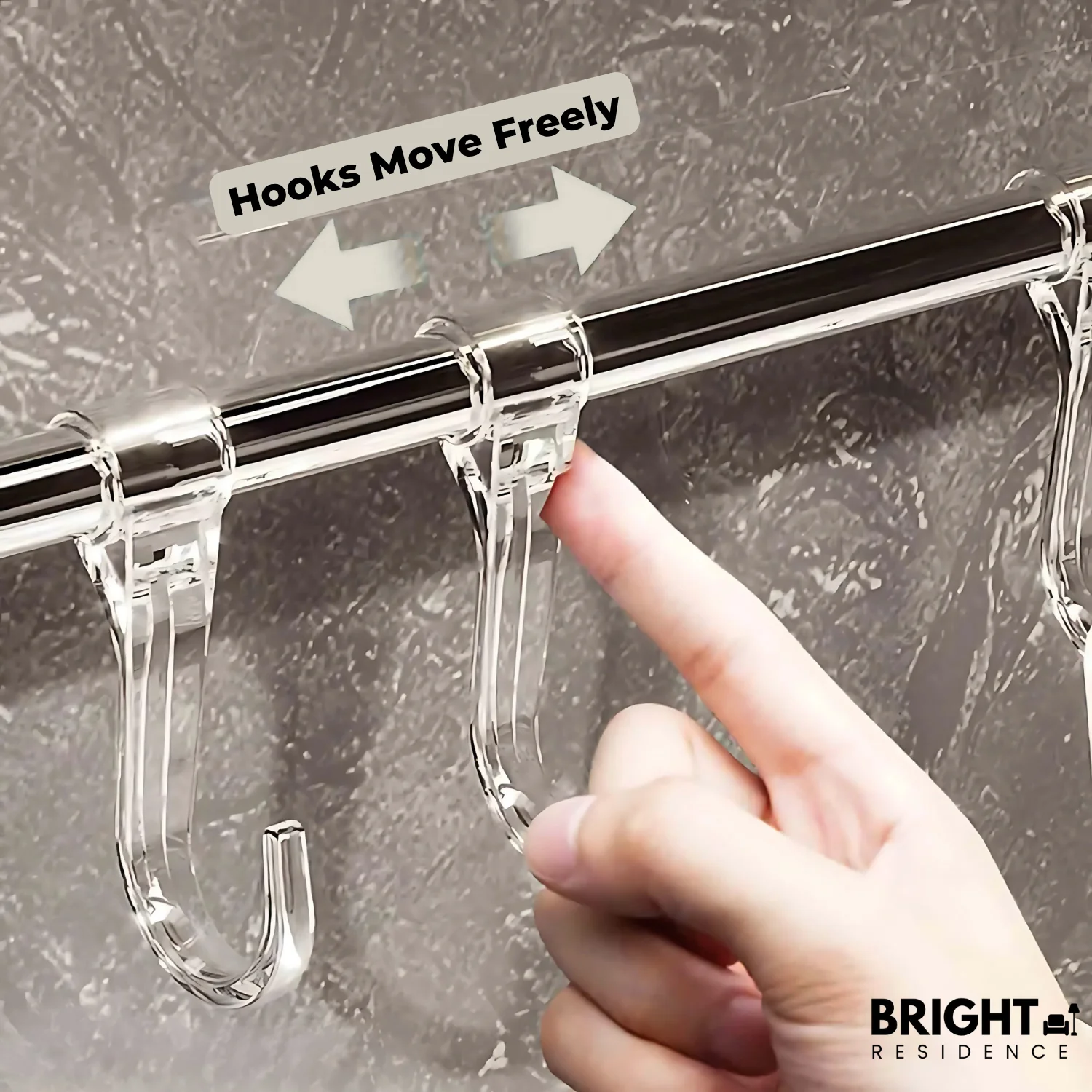 HangRack™ - Adjustable stainless steel towel rack with suction cups - Image 5