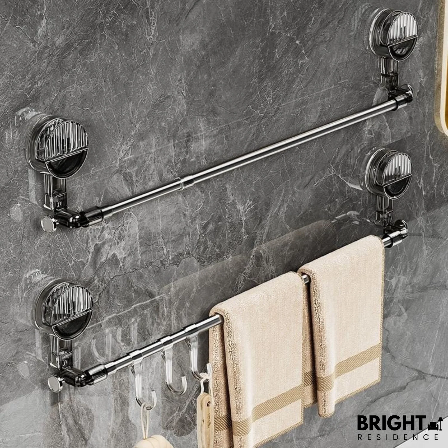 HangRack™ - Adjustable stainless steel towel rack with suction cups - Image 9