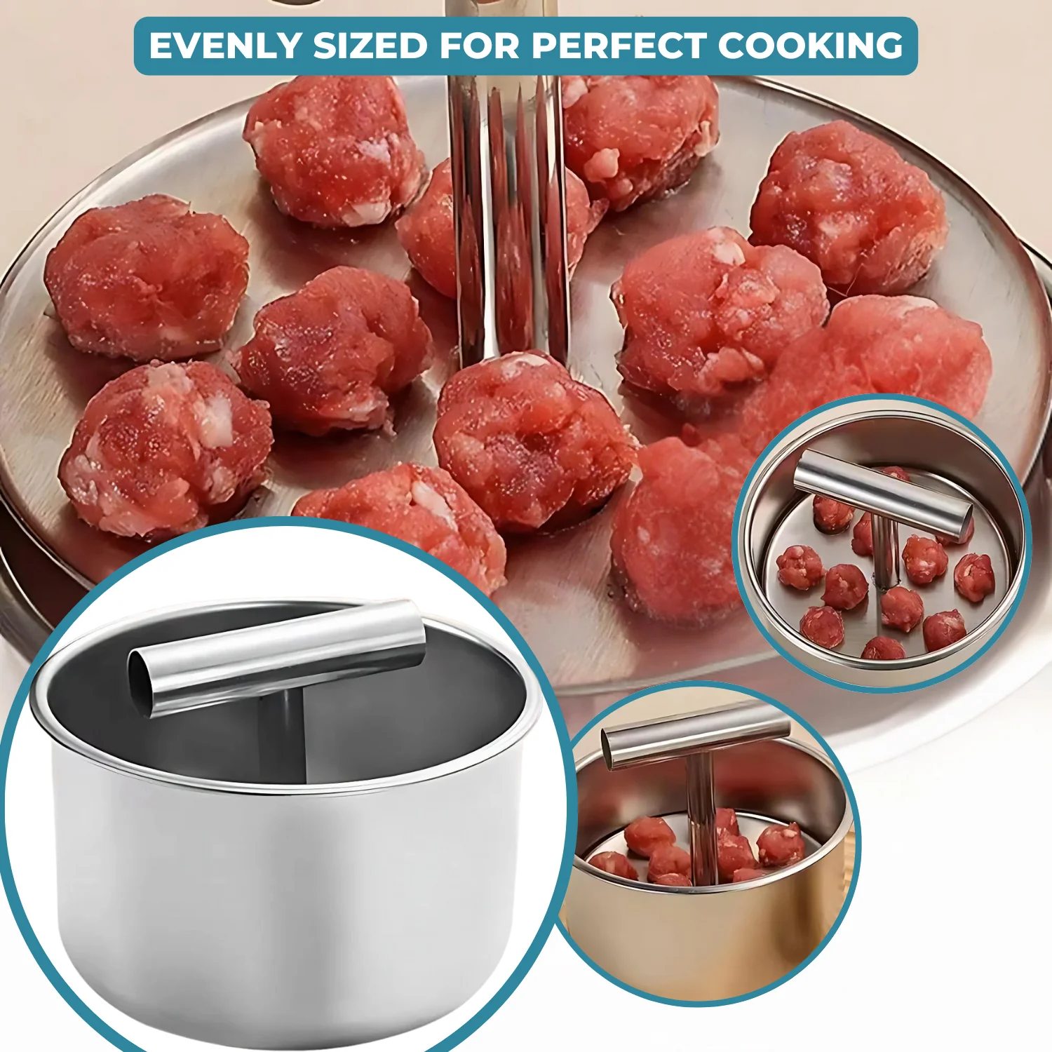MeatShaper™ - Stainless steel meatball mold for the kitchen - Image 3