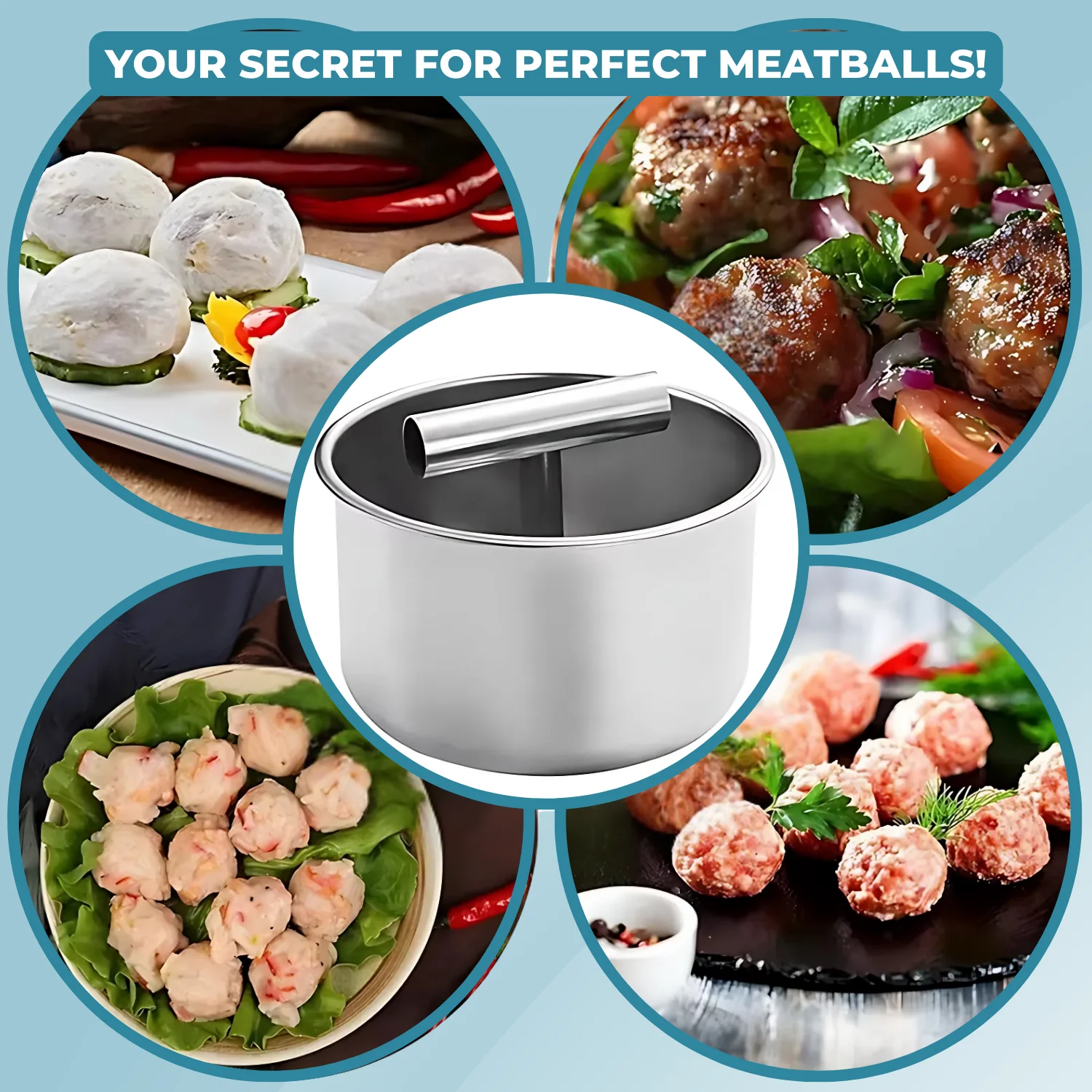 MeatShaper™ - Stainless steel meatball mold for the kitchen - Image 4