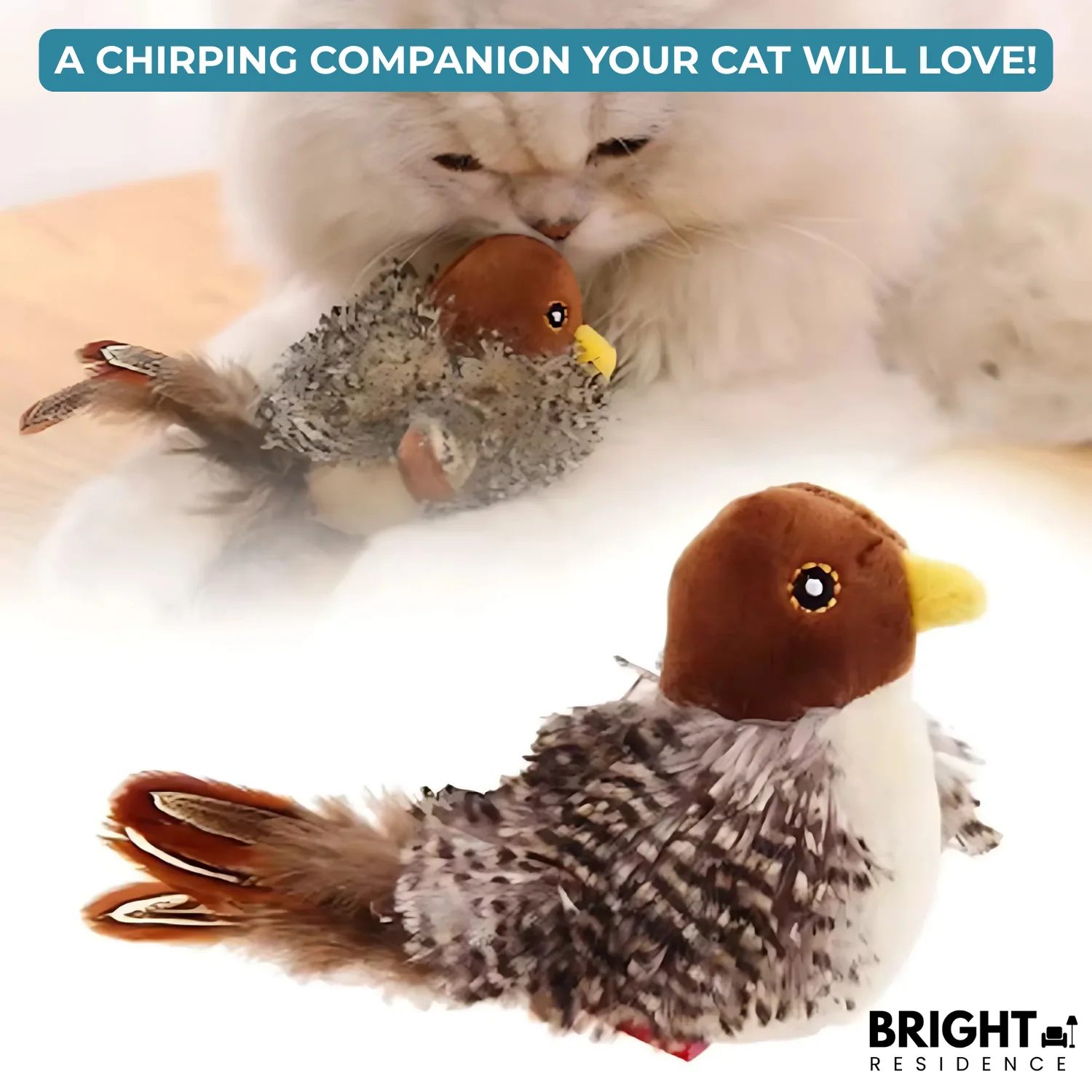 PurrTweet™ - Interactive chirping bird toy for cats - Image 3