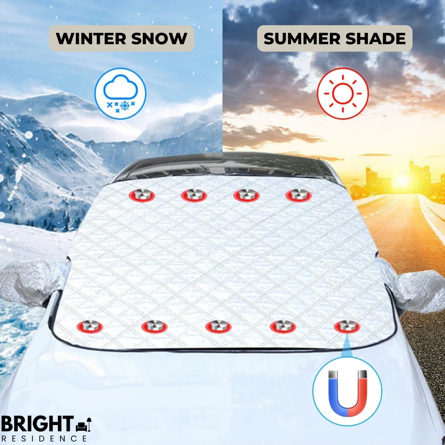SnowCover™ - Magnetic windshield anti-snow cover - Image 4